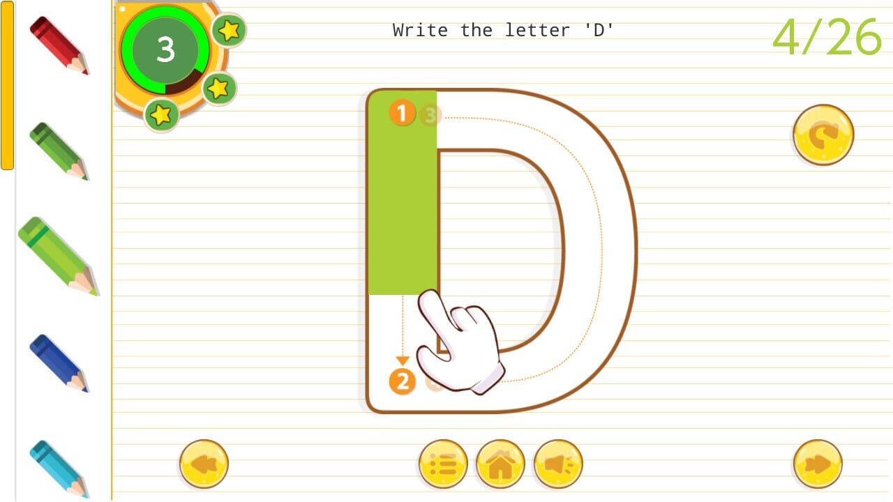 English Tracing Book Image