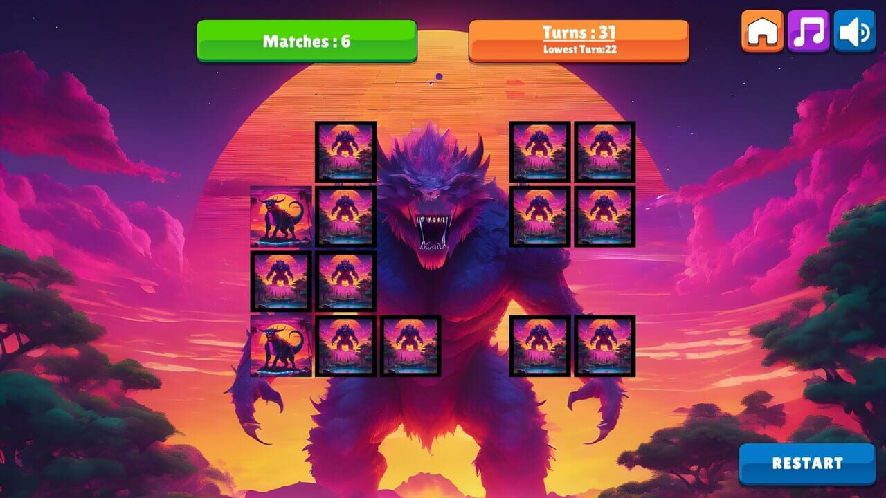 OG Memory: Synthwave Monsters — Screenshot 2