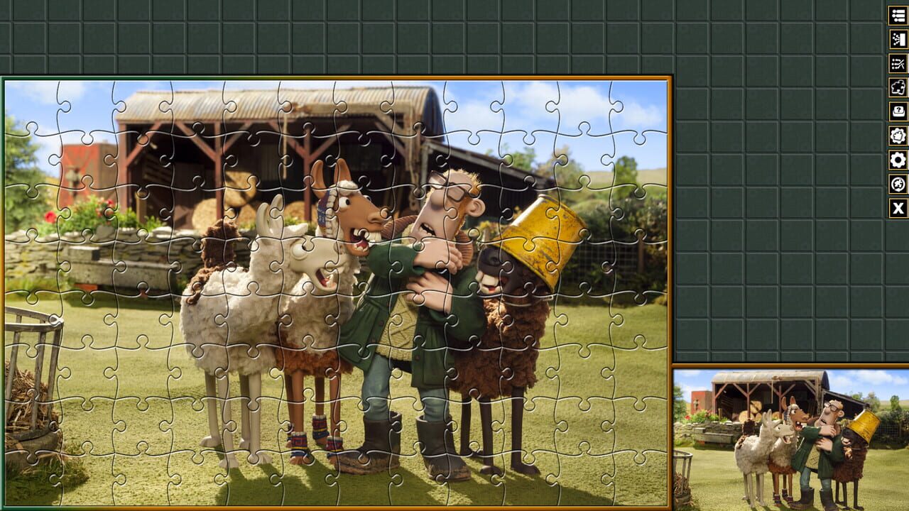 Pixel Puzzles Aardman Jigsaws: The Farmers Llamas — Screenshot 2