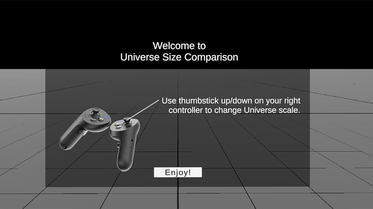 Universe Size Comparison VR Image