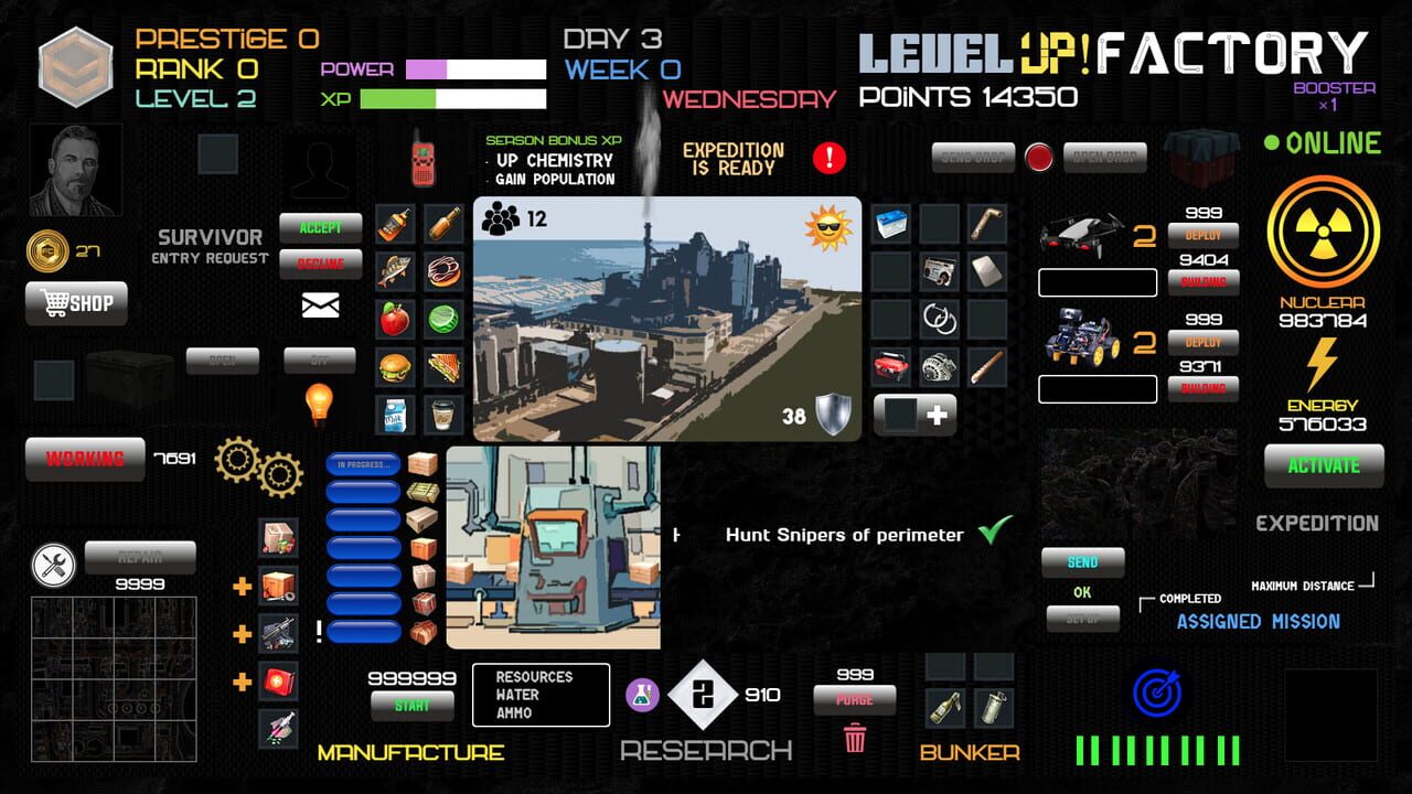 Level Up! Factory — Screenshot 1