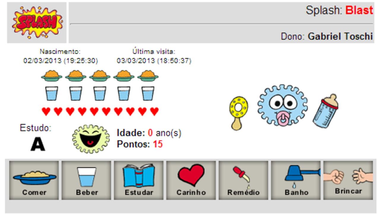 Splash: O Bichinho Virtual Screenshot 1