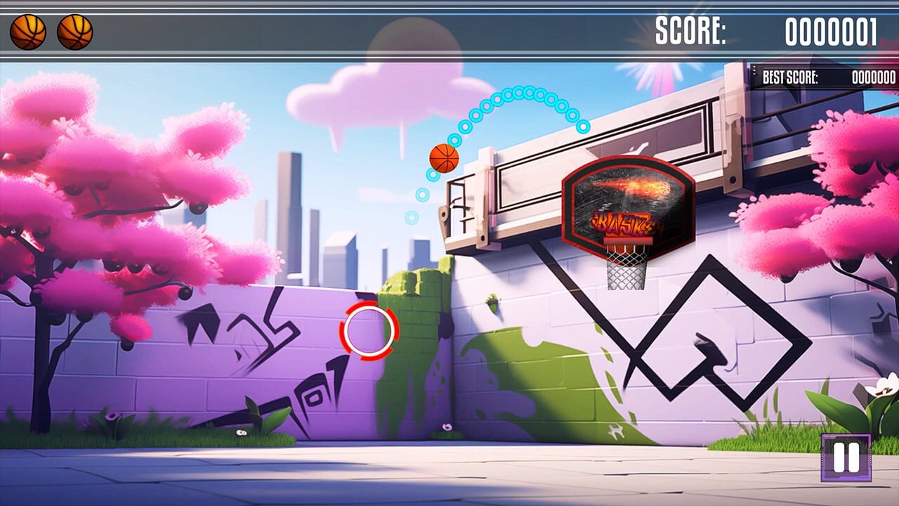 Let's Throoow! Street Basketball Simulator — Screenshot 1