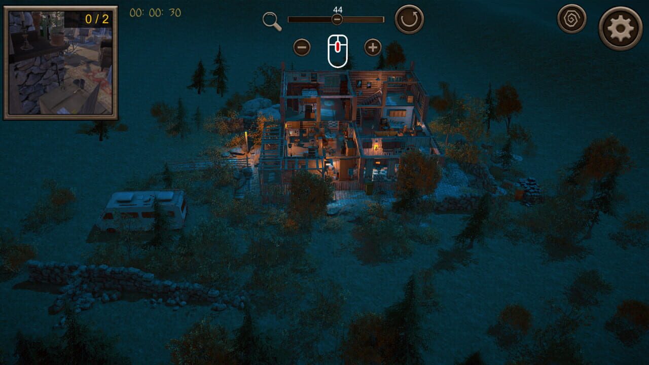 Hidden Vintage House Top-Down 3D — Screenshot 1