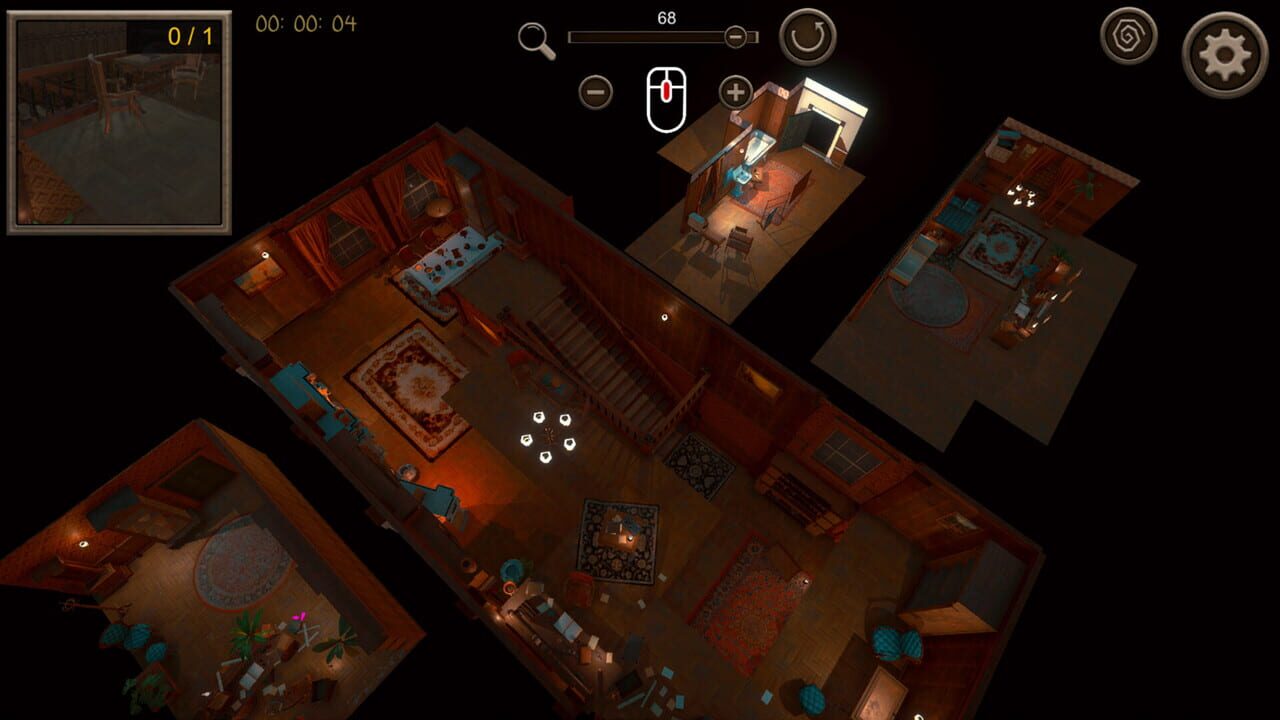 Hidden Old House Top-Down 3D Image