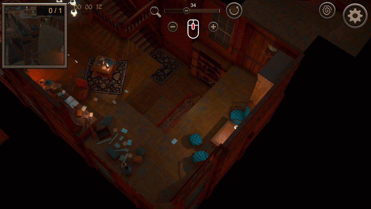 Hidden Old House Top-Down 3D Image