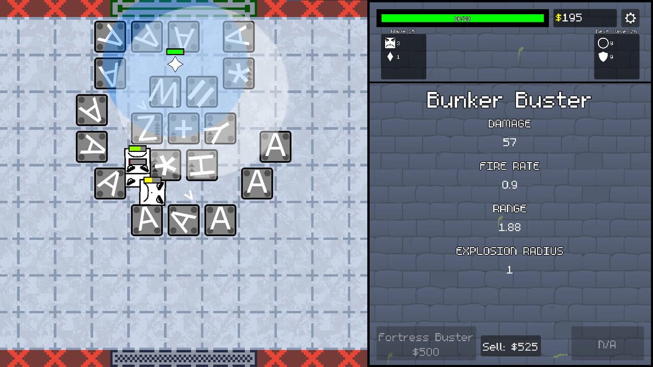 ASCII Tower Defense — Screenshot 1