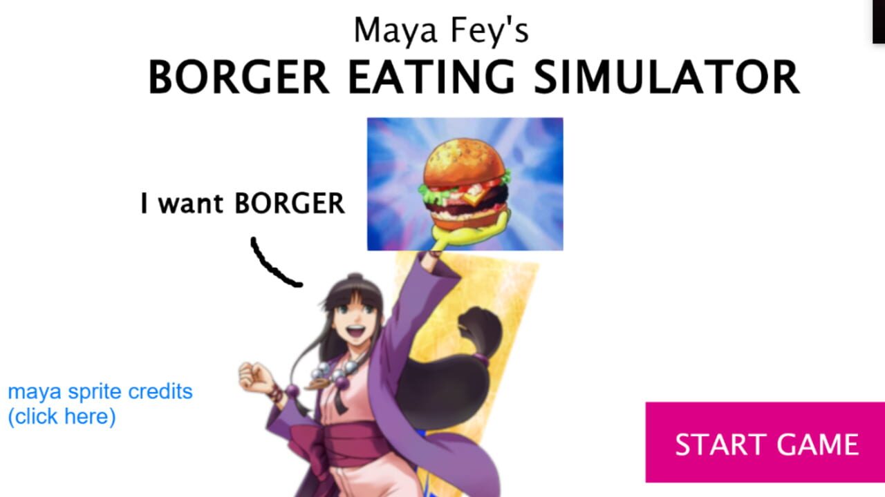 Maya Fey's Borger Eating Simulator — Screenshot 4