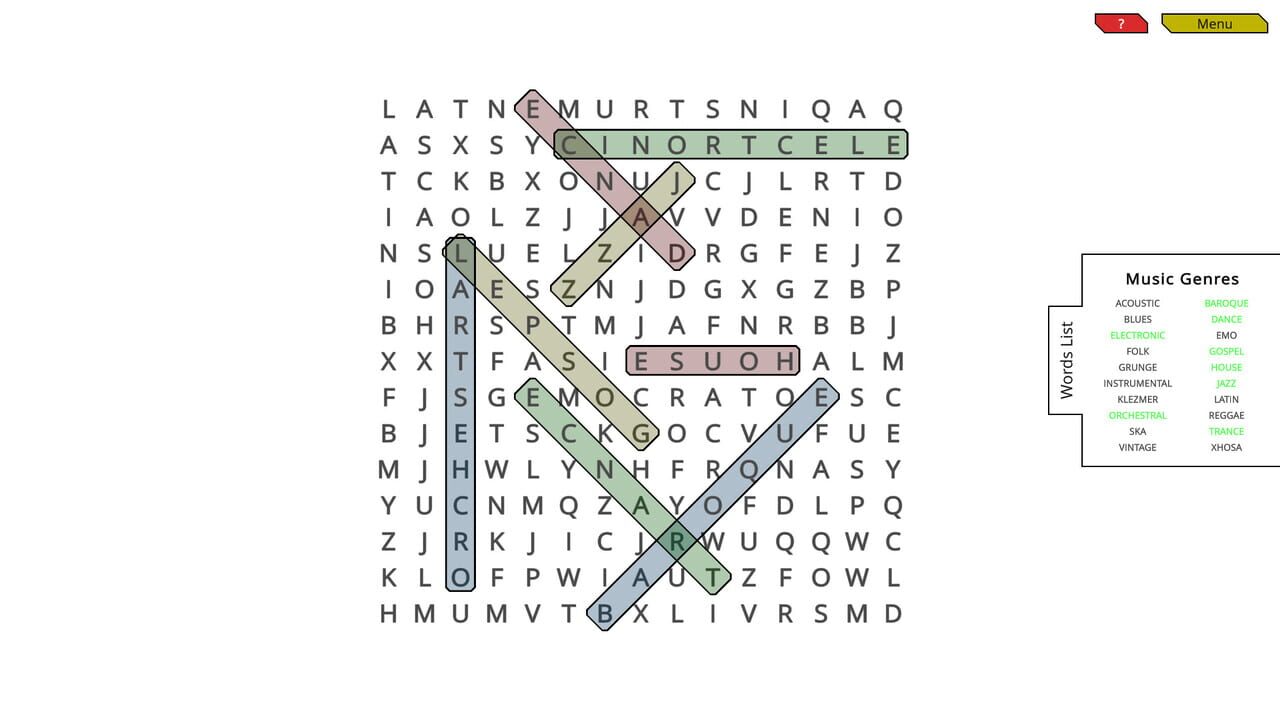 Woohoo!: Game - WordSearch Image