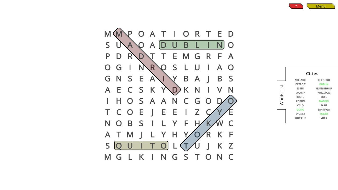 Woohoo!: Game - WordSearch Image