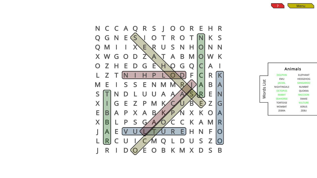 Woohoo!: Game - WordSearch Image