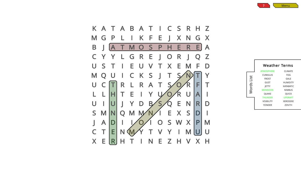 Woohoo!: Game - WordSearch Image