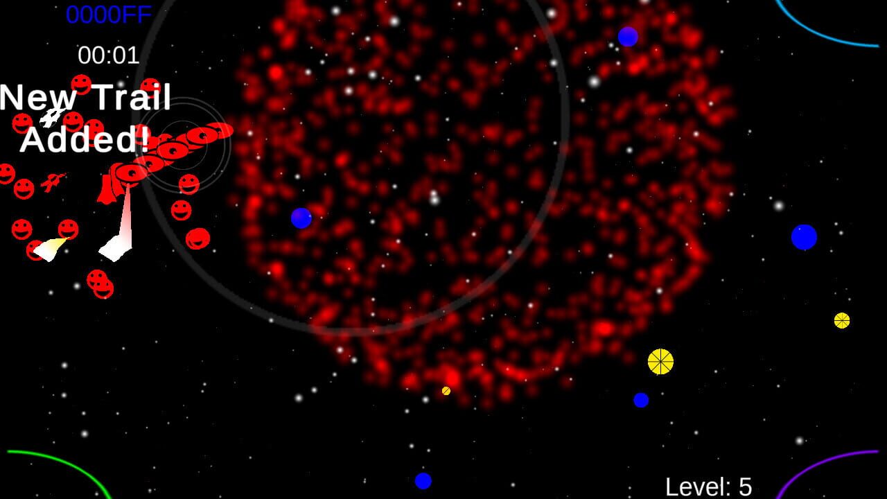 Space Trail Fireworks — Screenshot 1