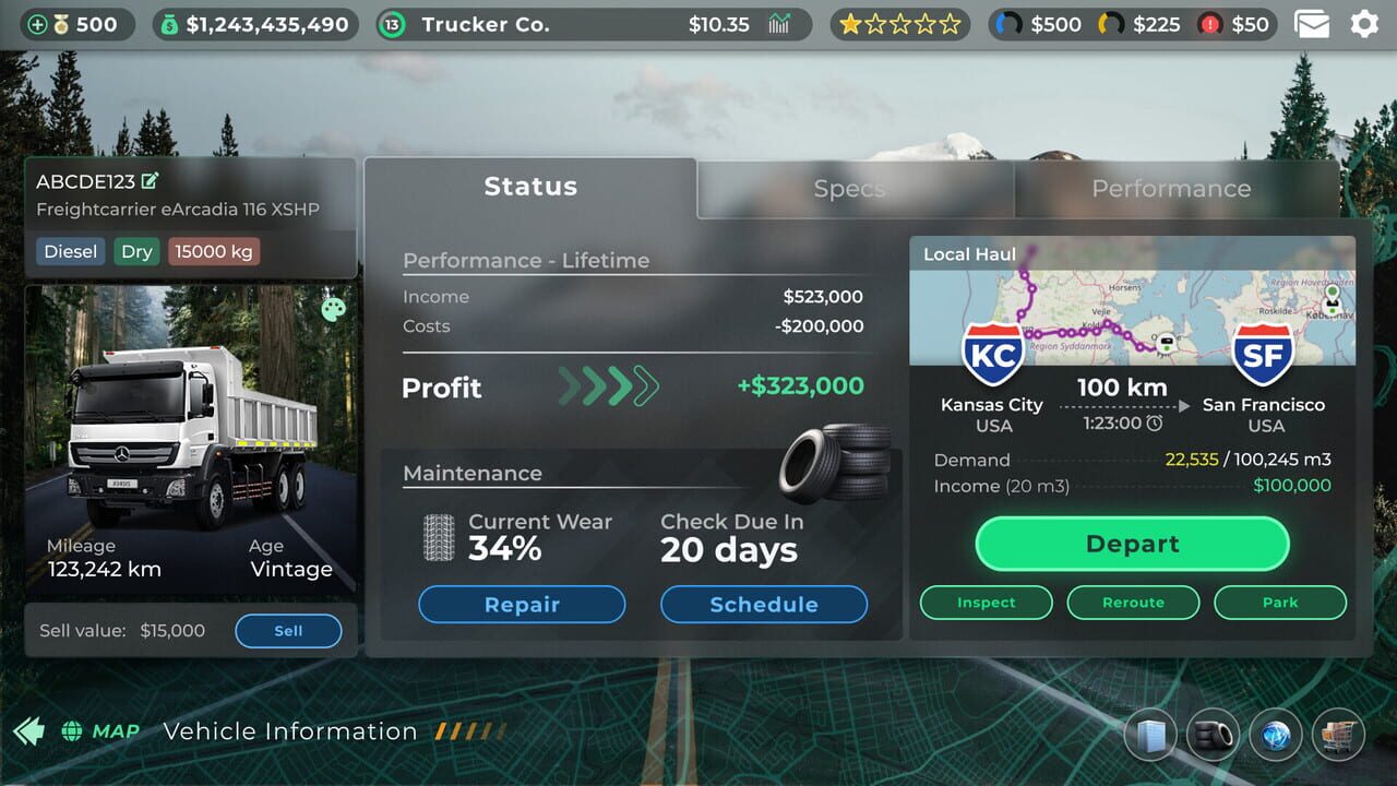 Capture 1 de Truck Manager