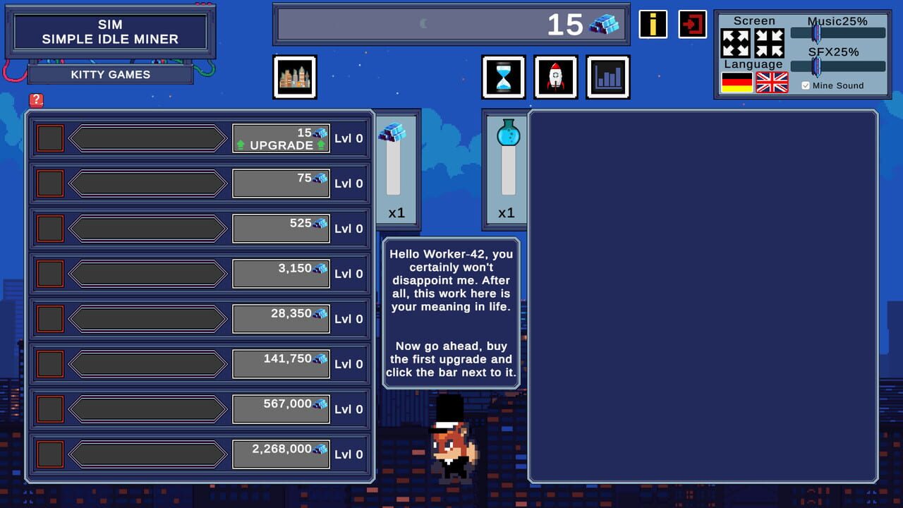 SIM: Simple Idle Miner — Screenshot 2