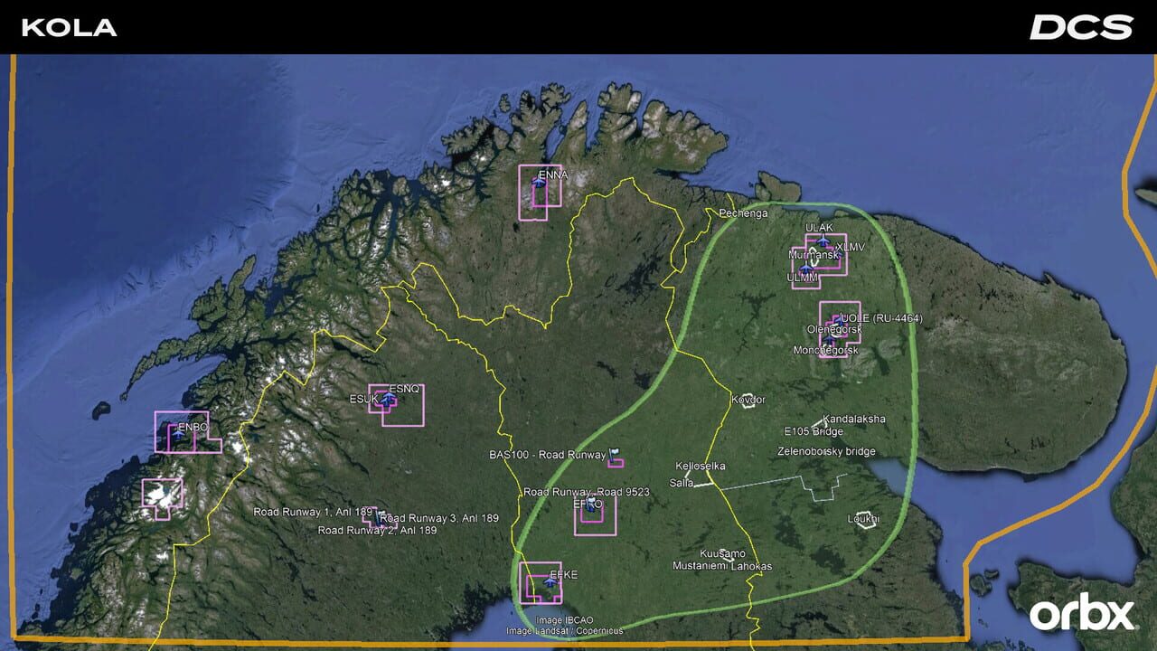 DCS World: Kola Map by Orbx Image