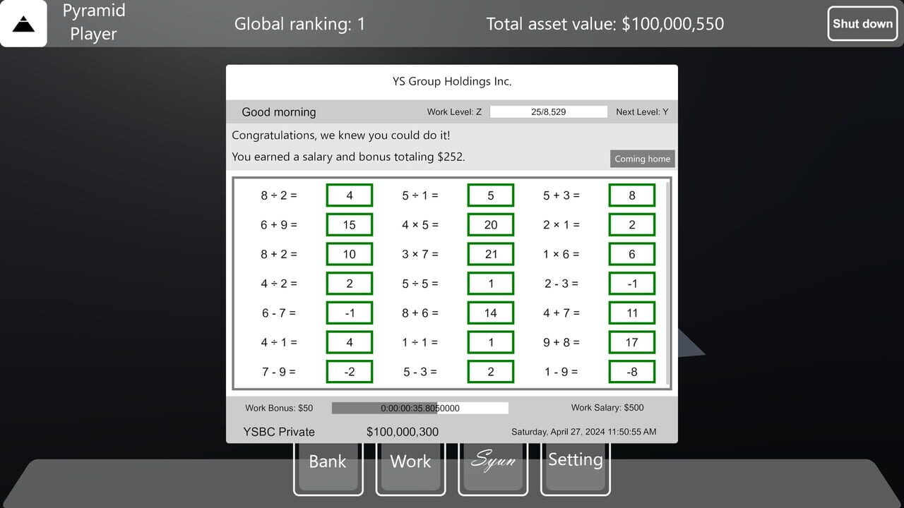 Pyramid Game — Screenshot 3