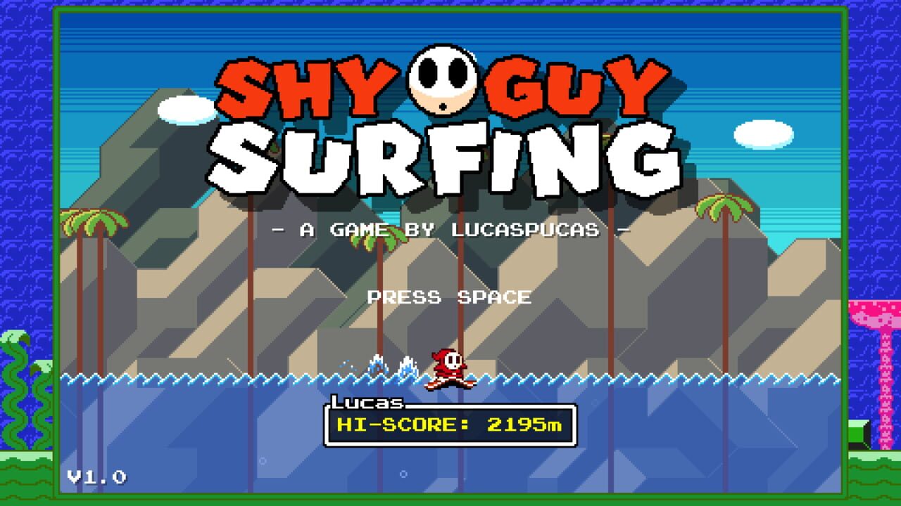 Shy Guy Surfing Image