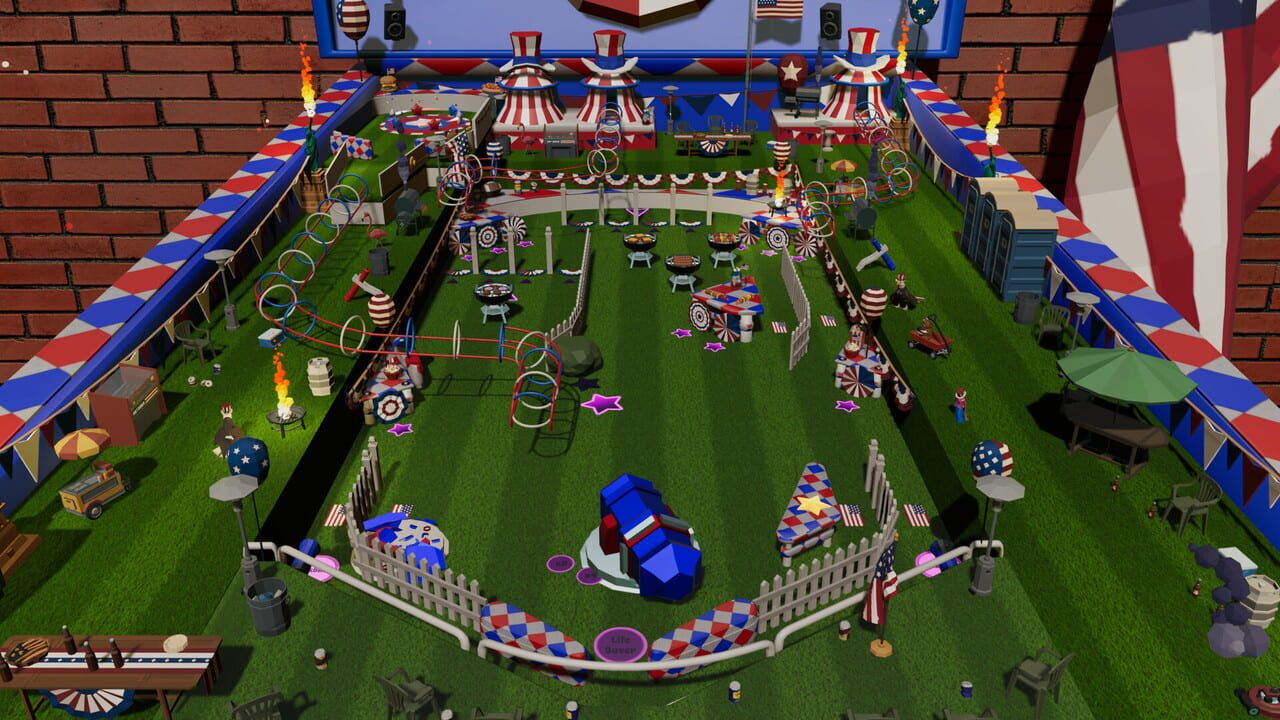 Roxy Raccoon's Pinball Panic: American Anniversary Image