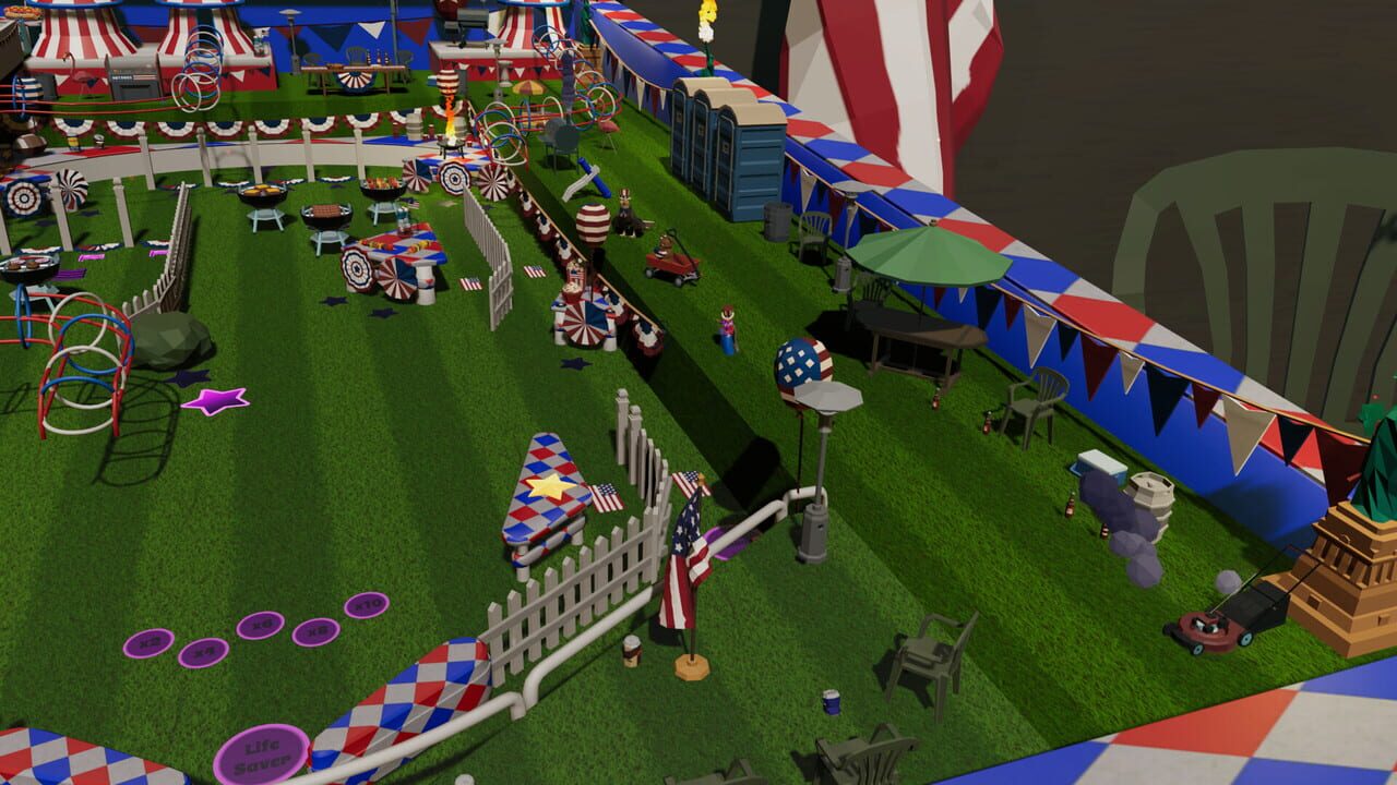 Roxy Raccoon's Pinball Panic: American Anniversary Image