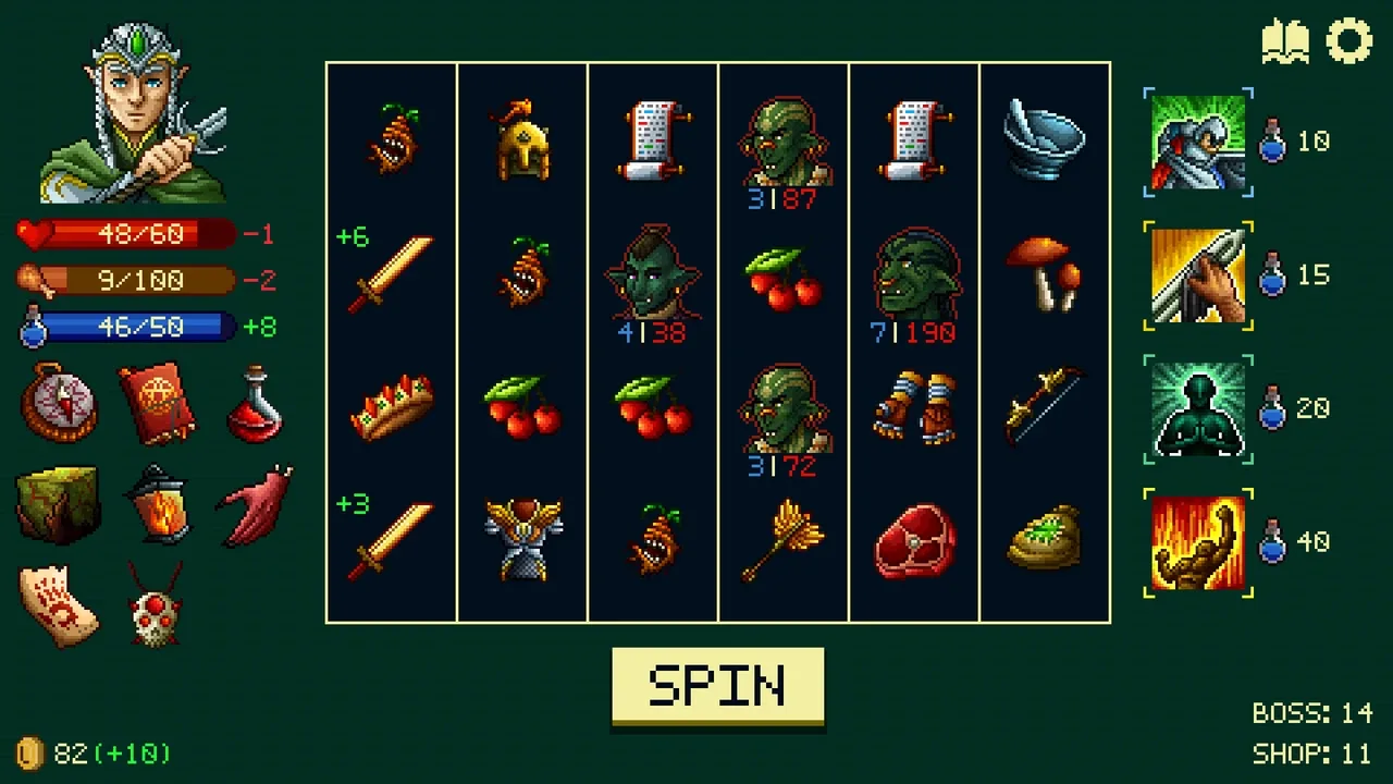 Capture 1 de Spinny Dungeon