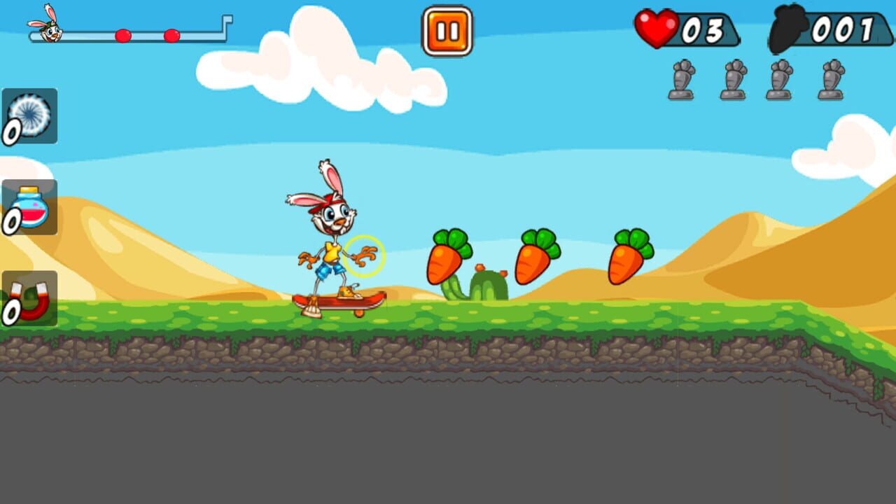 Rabbit on Skateboard — Screenshot 1