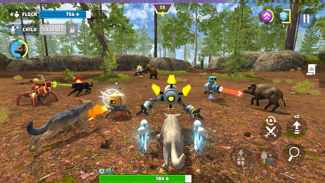 Wolf Hero: Animals vs. Robots — Screenshot 3