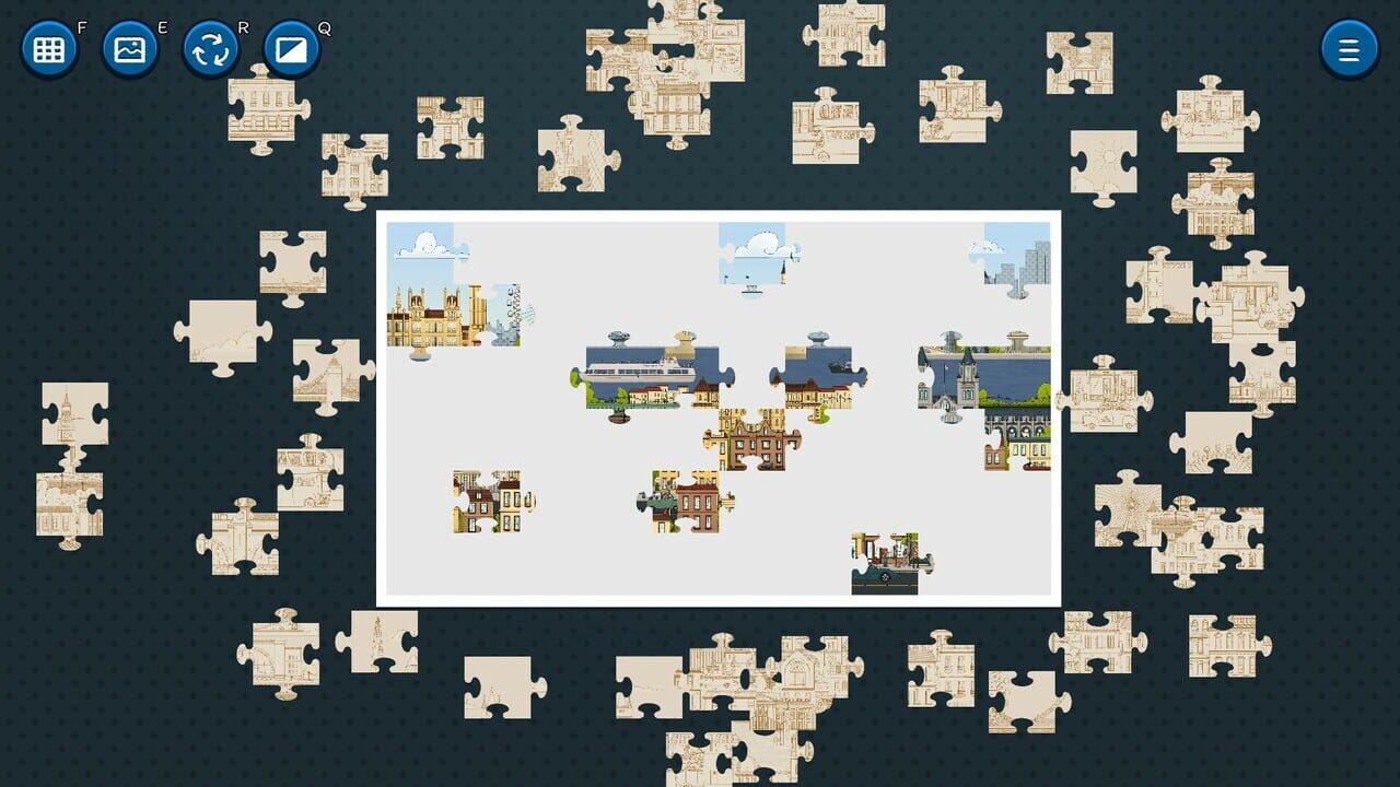 Hidden Cats in Jigsaw Puzzle: London Image