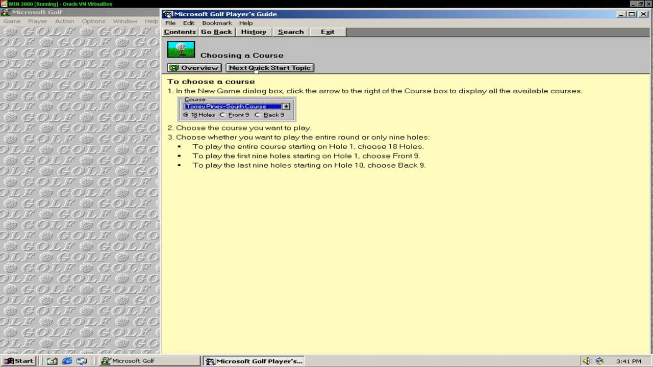 Microsoft Golf: Multimedia Edition — Screenshot 3