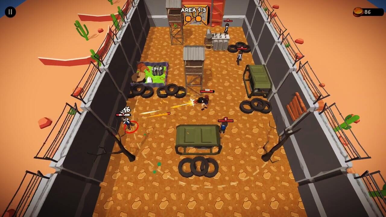Anime Girls: Wasteland Shootout — Screenshot 1