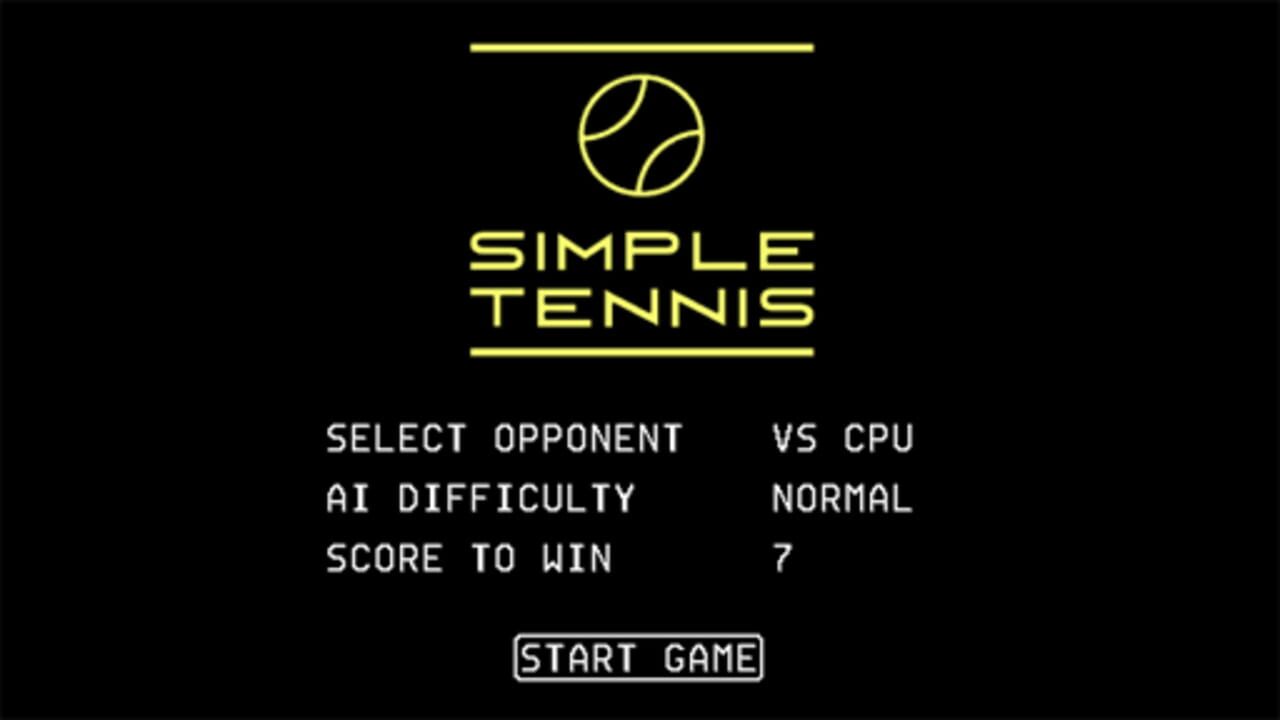 Simple Tennis Screenshot 1
