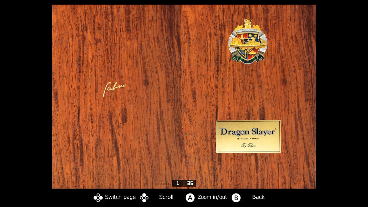 Eggconsole Dragon Slayer: The Legend of Heroes PC-8801mkIISR Image