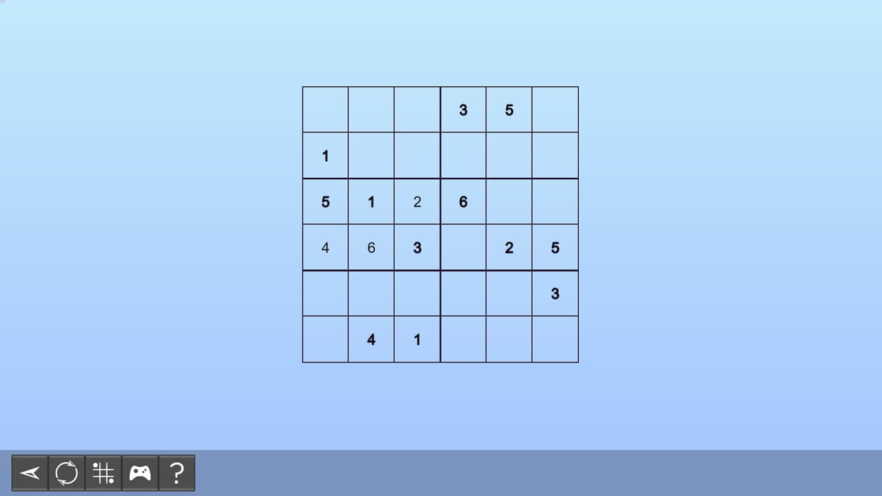 My Sudoku: Classic 6x6 Easy 2 — Screenshot 3