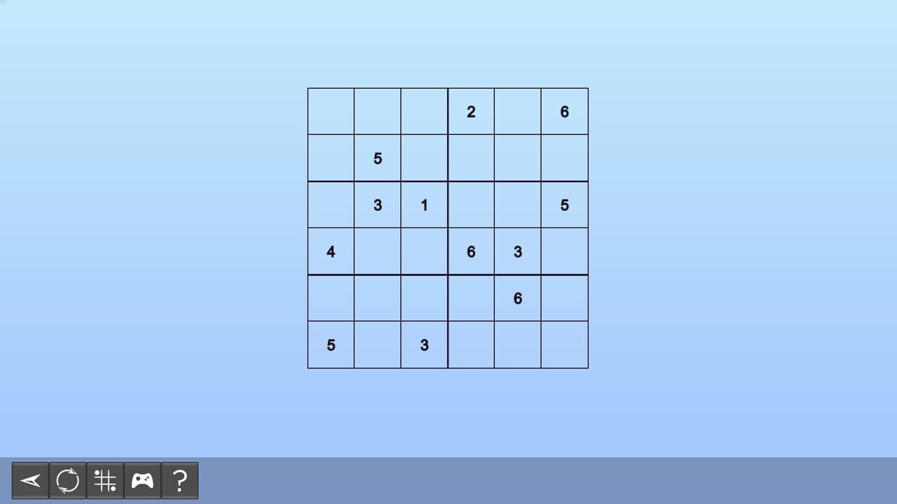 My Sudoku: Classic 6x6 Easy 2 — Screenshot 2