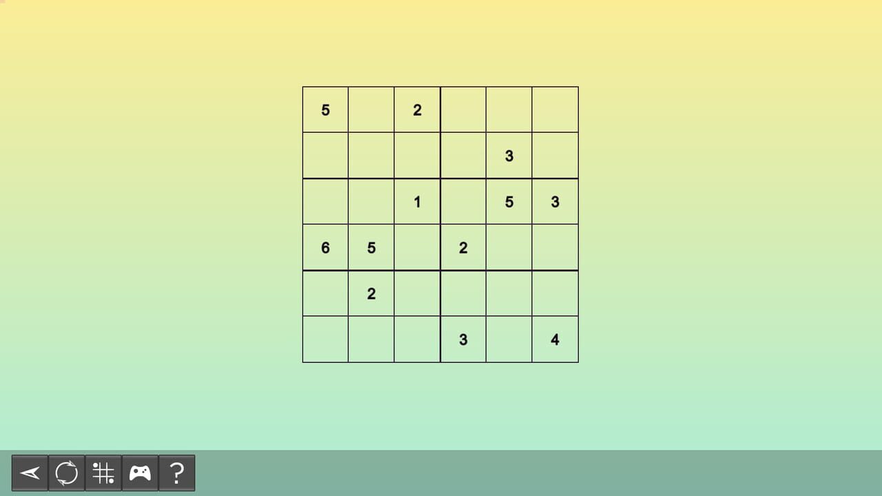 My Sudoku: Classic 6x6 Easy 4 — Screenshot 2