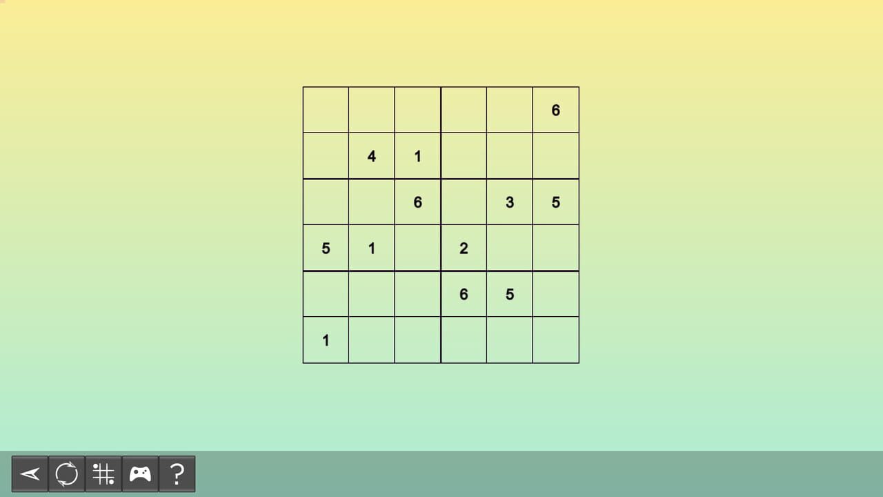 My Sudoku: Classic 6x6 Easy 4 — Screenshot 3