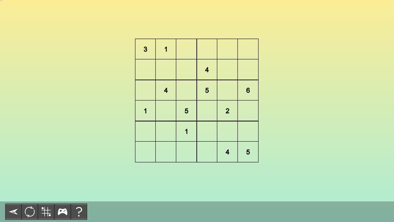 My Sudoku: Classic 6x6 Easy 4 — Screenshot 4