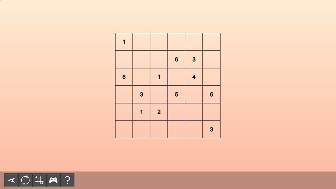 My Sudoku: Classic 6x6 Easy 5 — Screenshot 2