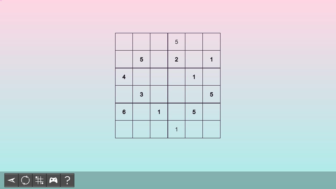 My Sudoku: Classic 6x6 Medium 1 — Screenshot 2