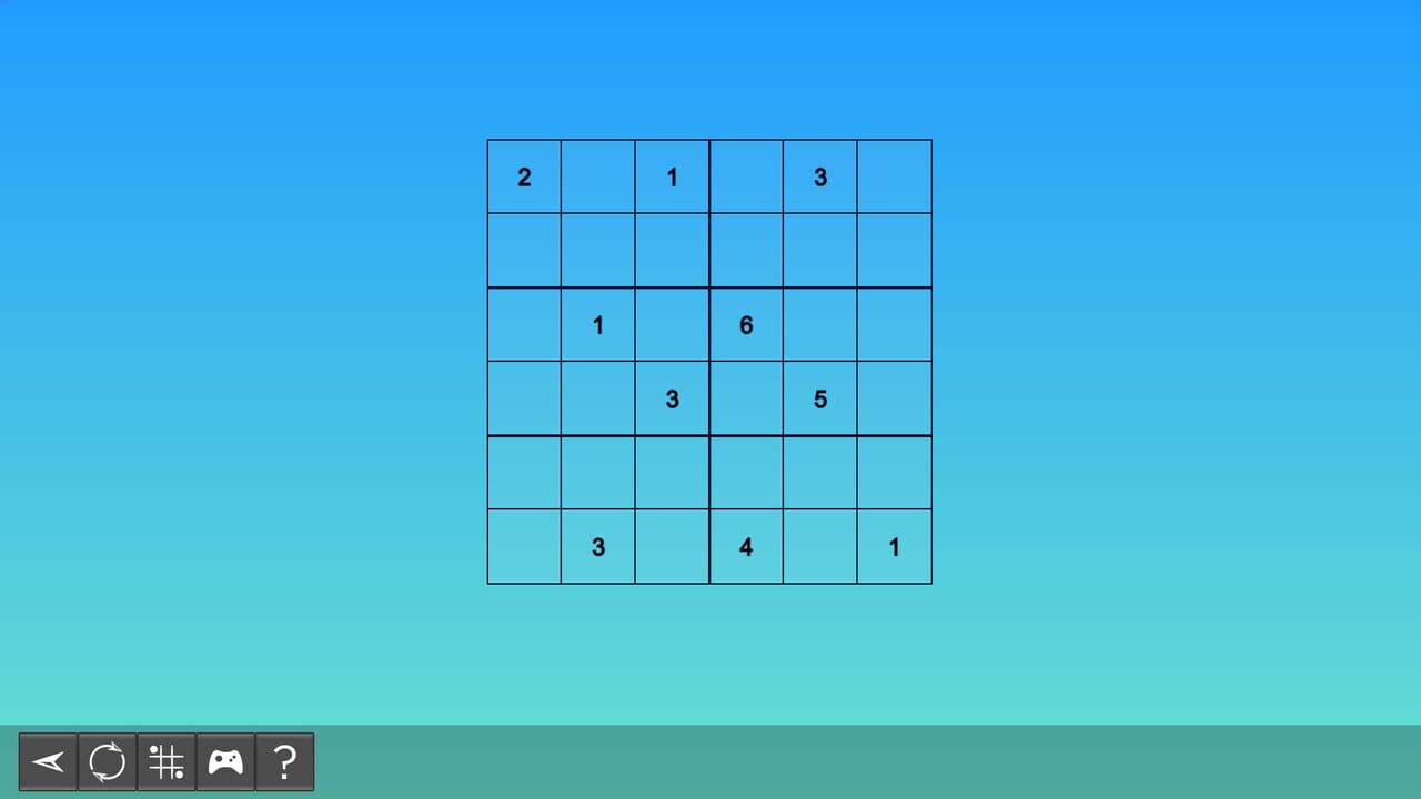 My Sudoku: Classic 6x6 Medium 4 — Screenshot 4