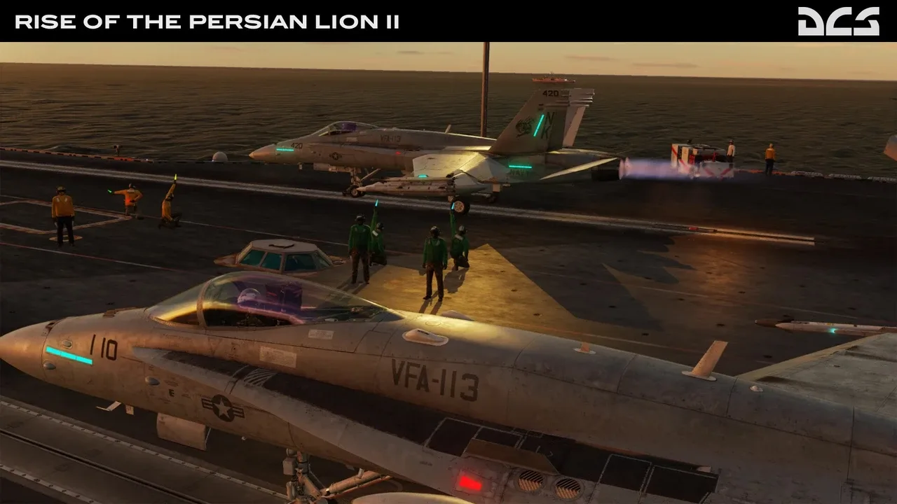 DCS World: F/A-18C Rise of the Persian Lion II Campaign by Badger 633 screenshot 12