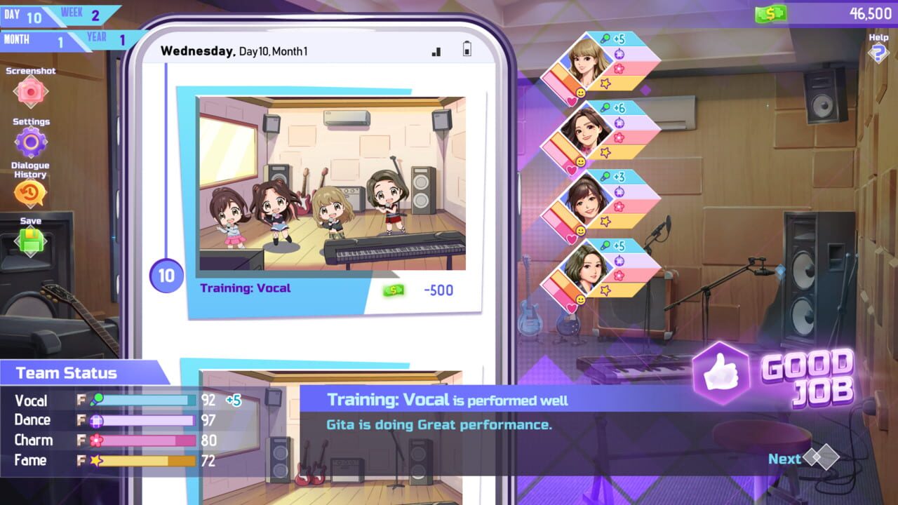 Screenshot de K-Pop Idol Stories: Road to Debut