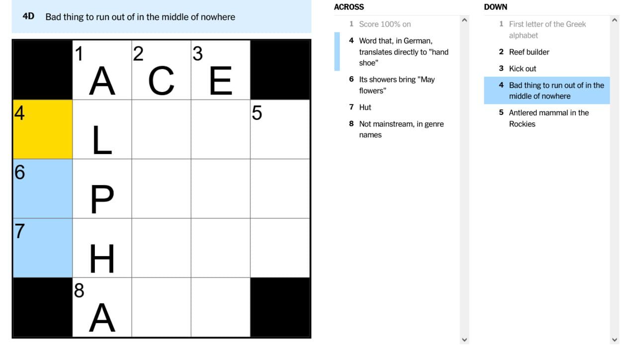 The Mini Crossword Image