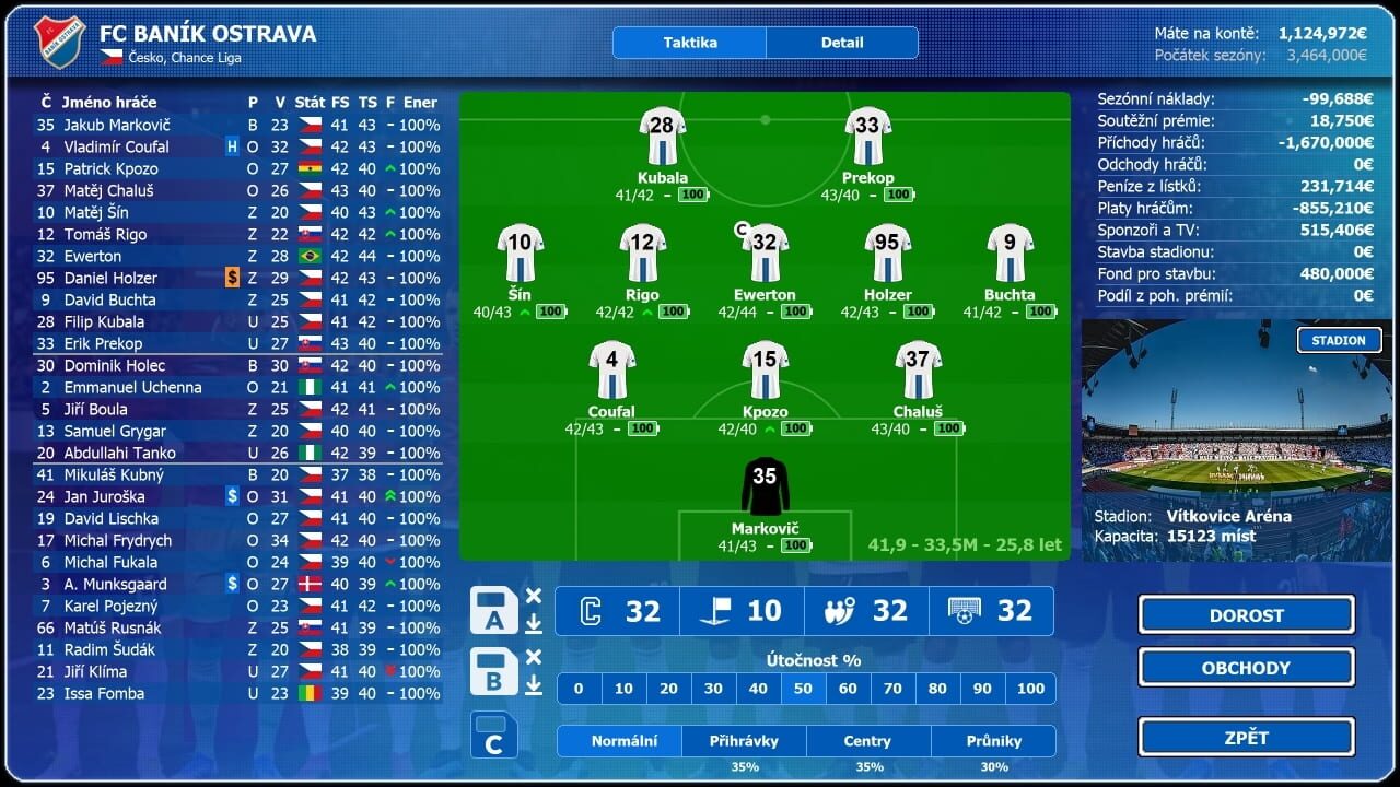 Czech Soccer Manager 2025 — Screenshot 4