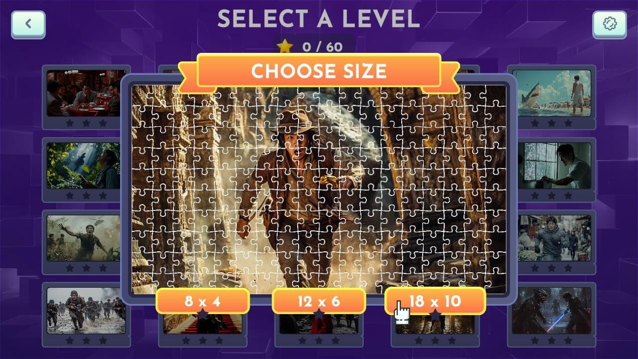 World of Movies: Puzzle Game Challenge Image
