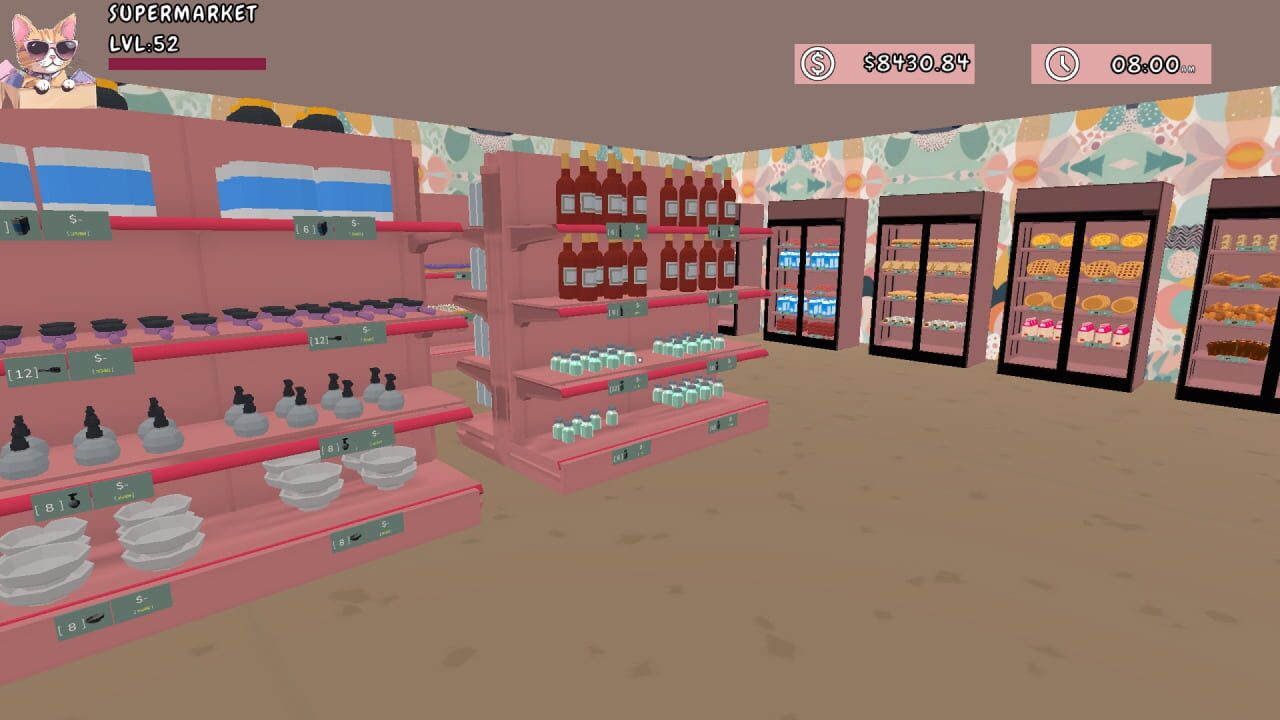 Cat MeowMart: Supermarket Simulator — Screenshot 1
