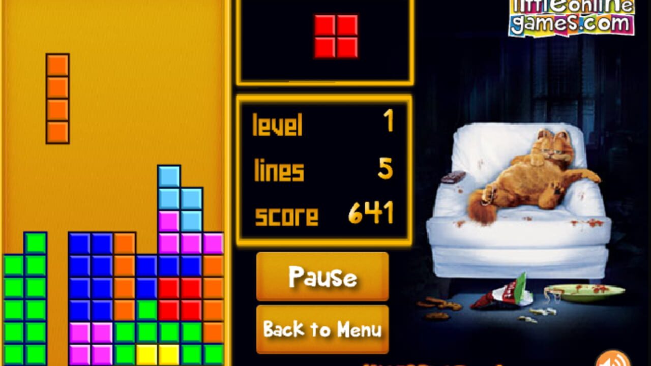 Garfield Tetris Screenshot 1