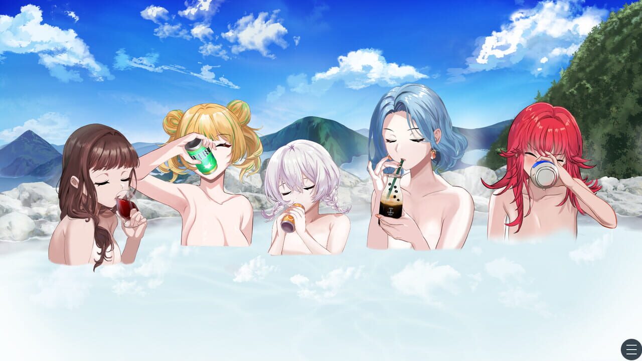 Drinking in the hot spring! Image