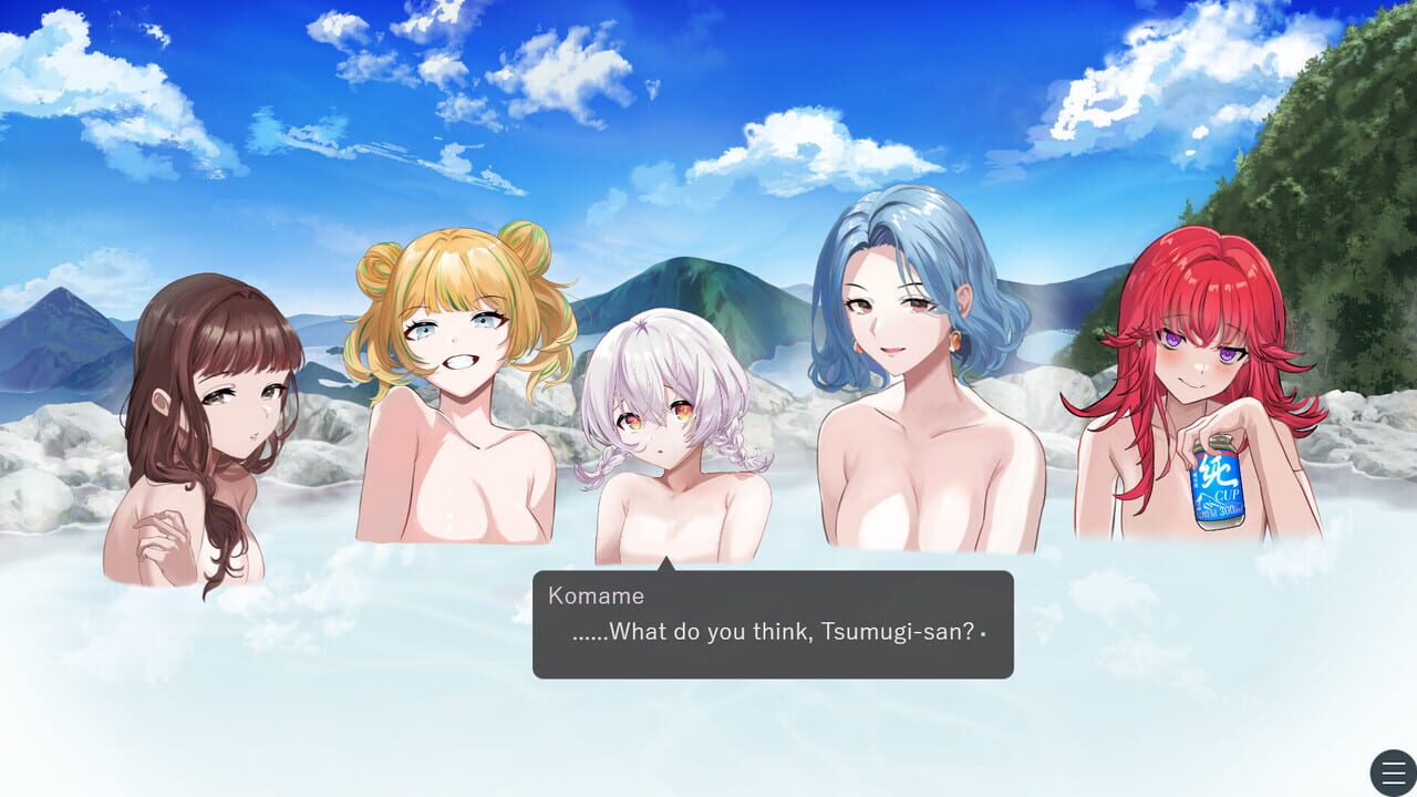 Drinking in the hot spring! Image