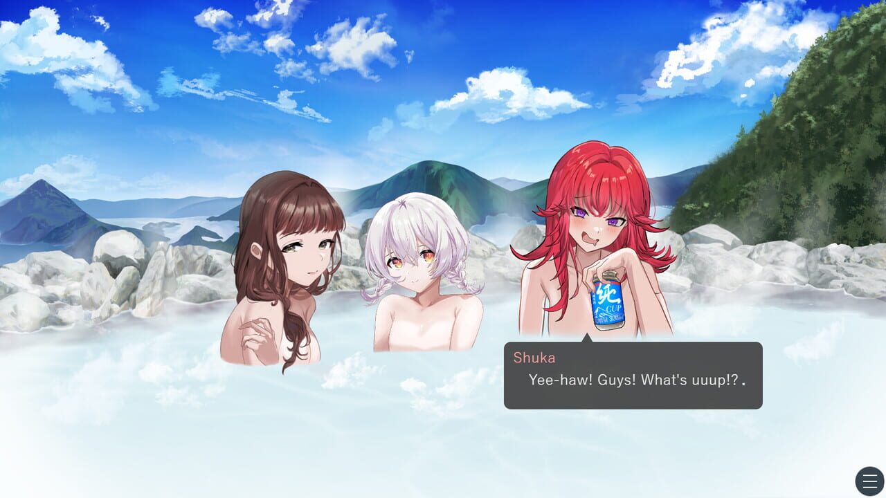 Drinking in the hot spring! Image